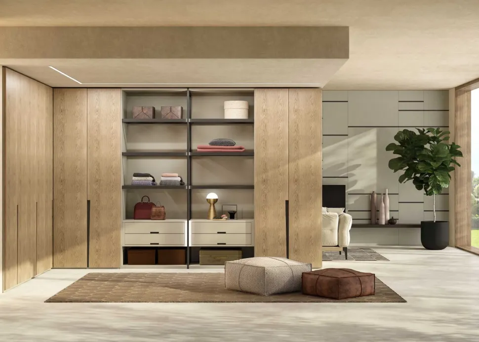 Armadio con ante battenti a Otto ante Clara di Artigianale