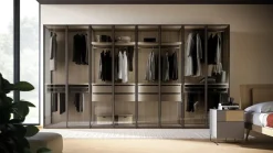 Armadio con ante battenti moderno Armadio skeletro con ante glass night 15 Orme a prezzo ribassato