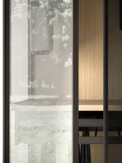 Armadio con ante battenti moderno Armadio skeletro con ante glass night 15 Orme a prezzo ribassato