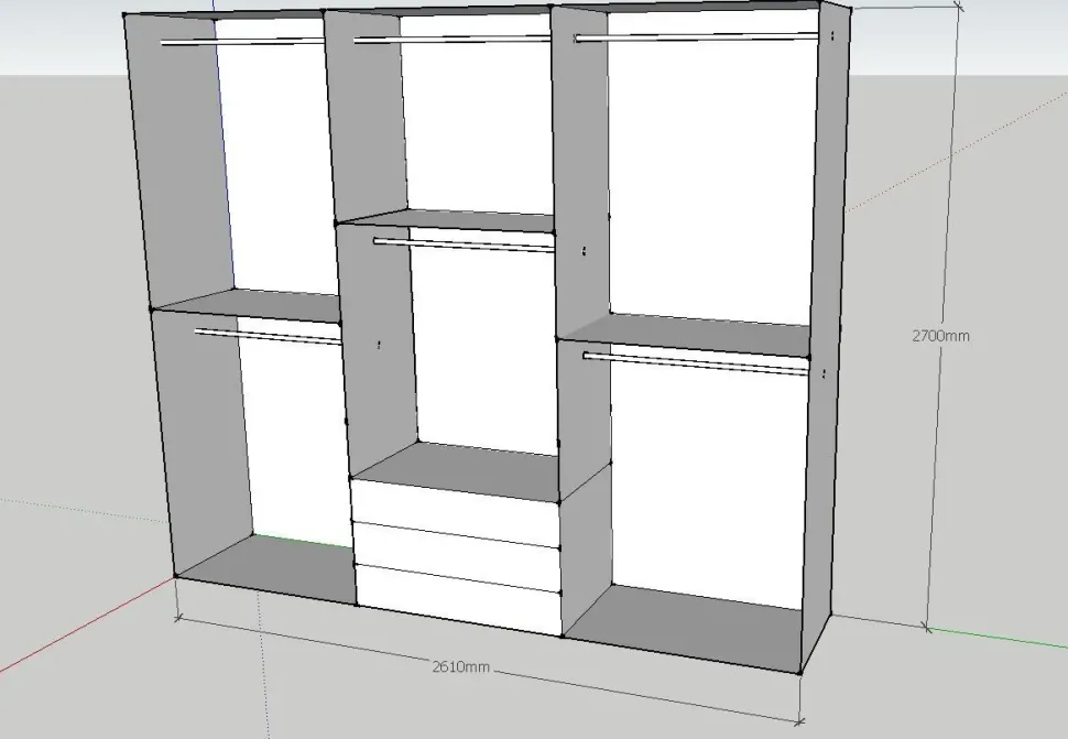 Armadio con ante battenti design Armadio 6 ante ima mobili Imamobili a prezzo scontato