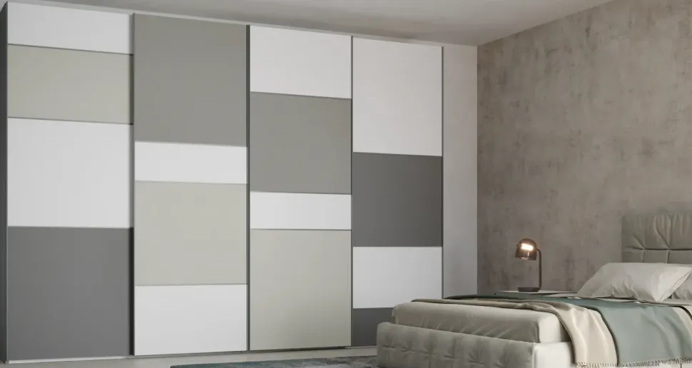 Armadio con ante scorrevoli modello Cube scontato del 39%