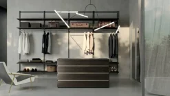 Armadio con cabina armadio moderno Naked Orme a prezzo scontato