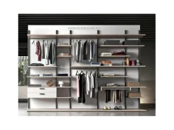Armadio con cabina armadio moderno Z04 * Artigianale a prezzo scontato