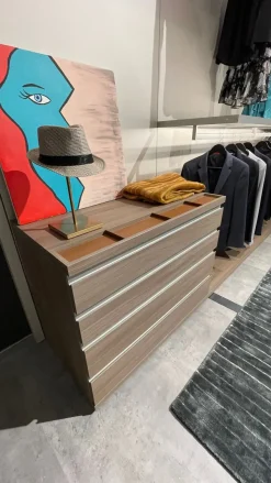 Armadio con cabina armadio moderno Panorama Sangiacomo a prezzo scontato