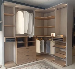 Armadio con cabina armadio moderno Doxa Tomasella a prezzo scontato