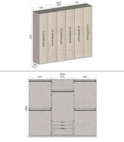 Armadio design Blade di Morassutti a PREZZO OUTLET -25%