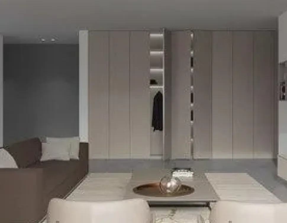 Armadio design con Sei ante modello Orchidea di Artigianale