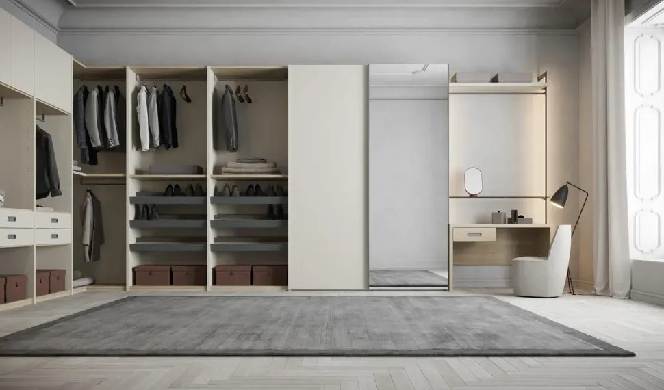 Armadio di Giessegi modello Four in laminato materico con sconto -27%