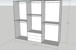 Armadio di Pianca modello Plana in laminato opaco con sconto -30%