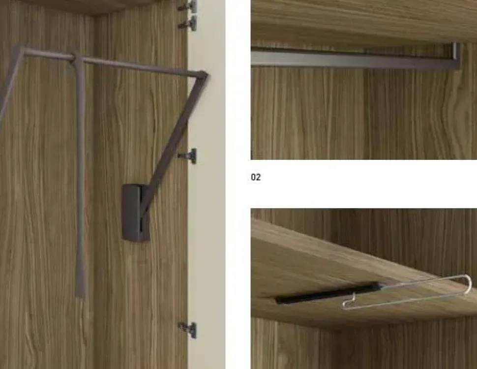 Armadio di Pianca modello Plana in laminato opaco con sconto -30%