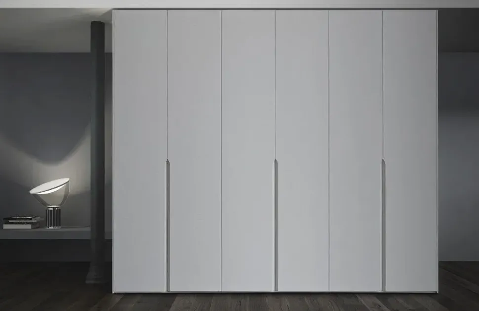 Armadio in laccato opaco Armadio a 6 ante mod.ghost laccato bianco opaco in promo-sconto del 40% a marchio Cam armadi scontato -40%