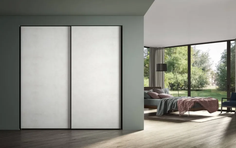 Armadio in laminato materico Power 03 a marchio Zg mobili scontato -40%