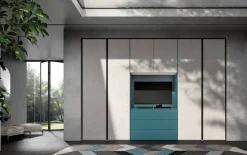 Armadio in laminato materico Power 21 a marchio Zg mobili scontato -40%