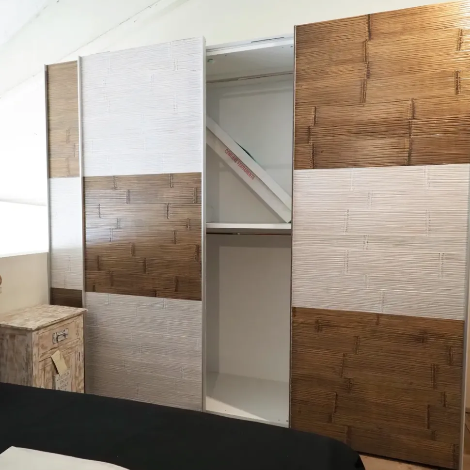 Armadio in legno Armadio in legno etno bambu a marchio Nuovi mondi collection scontato -34%
