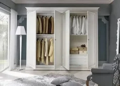 Armadio in legno Armadio 4 porte a marchio Collezione esclusiva scontato -40%