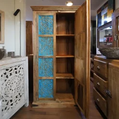 Armadio in legno Armadio  etnico   intarsi  india  a marchio Nuovi mondi collection scontato -37%