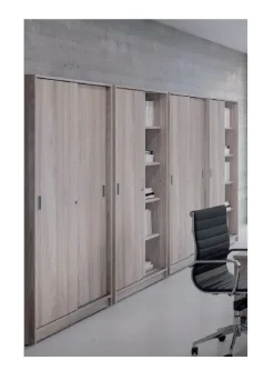 Armadio in legno Mobile armadio ante scorrevoli per ufficio Flycom con forte sconto