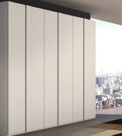 Armadio Lax white Collezione esclusiva con ante battenti SCONTATO a PREZZI OUTLET