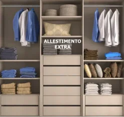 Armadio Mirror scontato del 51%. Ante battenti.