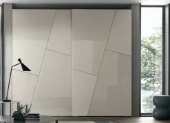 Armadio moderno con Due ante modello Cross di Tomasella