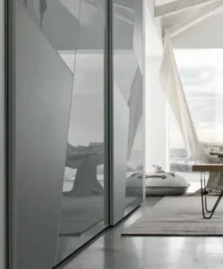 Armadio moderno con Due ante modello Cross di Tomasella