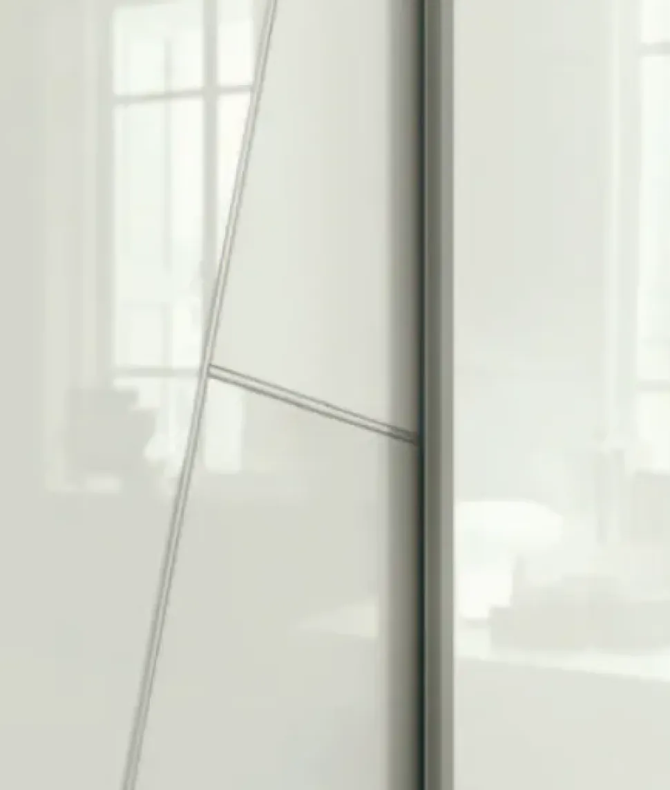 Armadio moderno con Due ante modello Cross di Tomasella