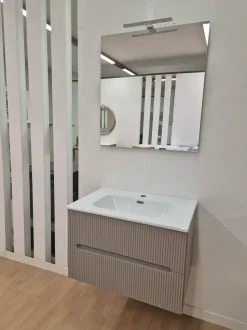 Arredamento bagno: mobile Artigianale Easy cannettato a prezzo Outlet