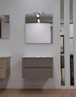 Arredamento bagno: mobile Artigianale Easy cannettato a prezzo Outlet