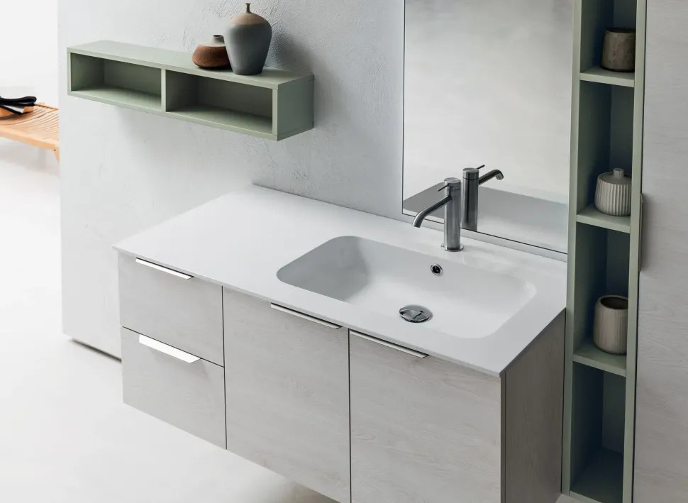 Arredamento bagno: mobile Compab Con colonna intera in offerta