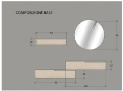 Arredamento bagno: mobile Baxar M system in Offerta Outlet