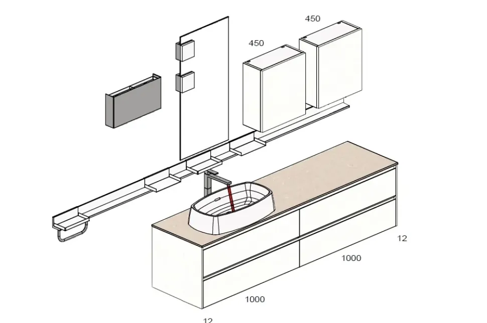 Arredamento bagno: mobile Scavolini bathrooms Rivo di scavolini a prezzo scontato