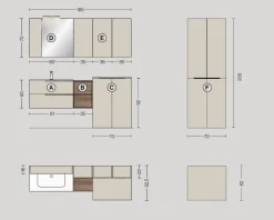 Arredamento bagno: mobile Collezione esclusiva Fast lavanderia rcr in offerta