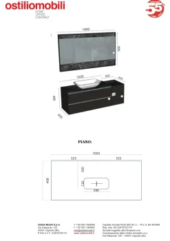 Arredamento bagno: mobile Cerasa Cartabianca  con forte sconto
