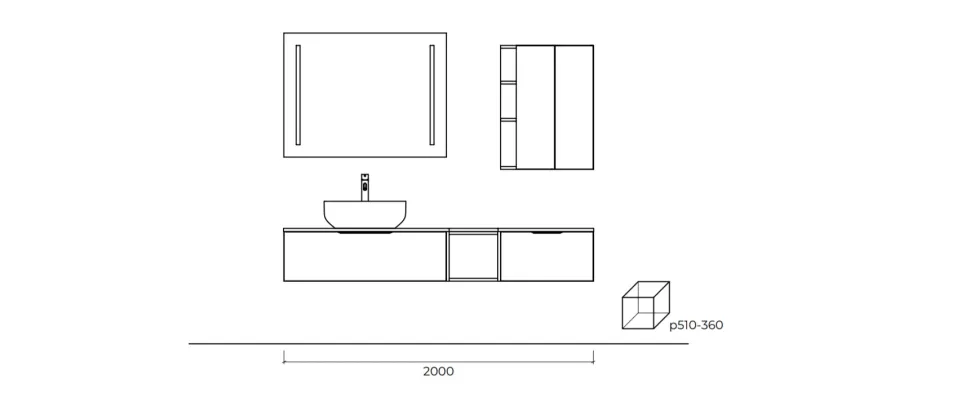 Arredamento bagno: mobile Cerasa Collezione cartabianca in Offerta Outlet
