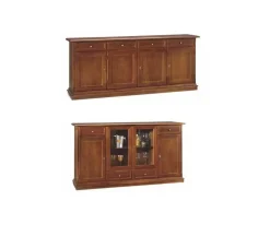 Arredatore: Credenza Noce Veneziana di MD Work. Sconto! Lunghezza: 50 car.