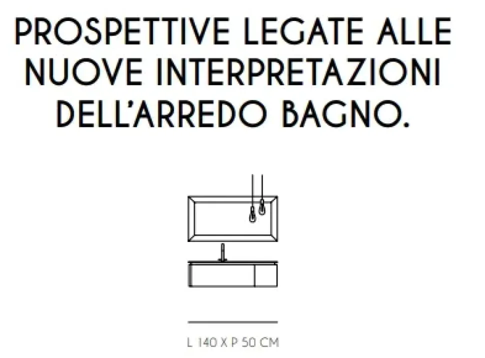 ARREDO BAGNO Idea group: MOBILE + SPECCHIO modello DOLCEVITA LACCATO OPACO SCONTATO 30%