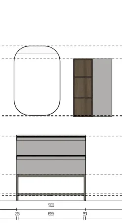 ARREDO BAGNO Scavolini bathrooms: mobile SCONTATO in OFFERTA OUTLET - 37%