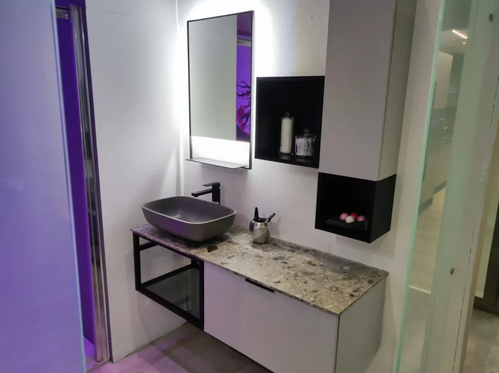 Bagno f2-b201 in offerta outlet Compab: mobile bagno sospeso A PREZZI OUTLET