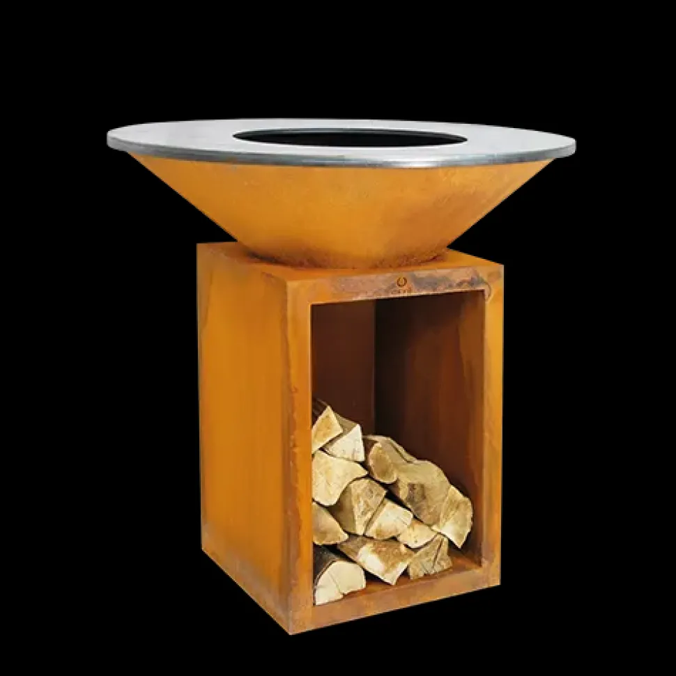 Barbecue Braciere da cottura ofyr classic storage corten 100 Collezione esclusiva ad un prezzo mai così vantaggioso