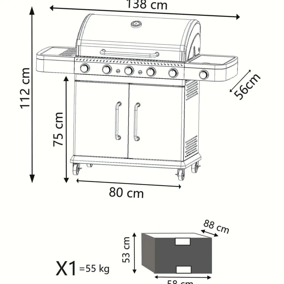 Barbecue Davis 5f Cosma outdoor living a prezzo Outlet