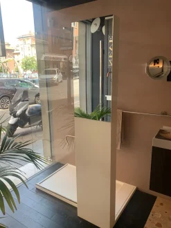 Box doccia Makro, piatto doccia less in makril 120x80 + vetro pluvio Artigianale. Prezzo scontato!