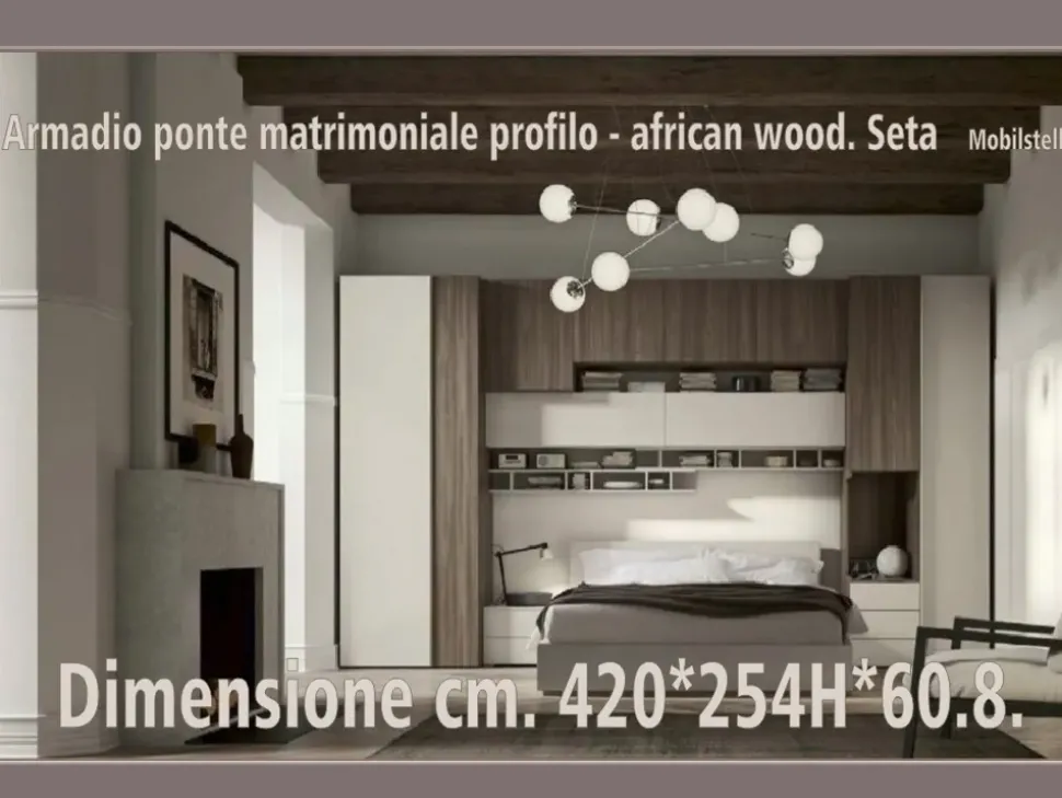 Camera completa Abitare Mobilstella in laminato a prezzo ribassato