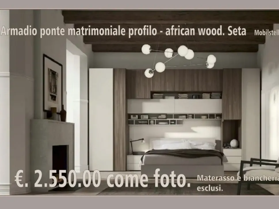 Camera completa Abitare Mobilstella in laminato a prezzo ribassato