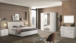 Camera completa Artigianale Modello mary bianco a prezzo ribassato in laccato lucido