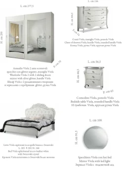 Camera completa Mobilpiu Camera viola a prezzo ribassato in legno