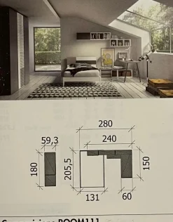 Camera da letto 111 Zg mobili a prezzo ribassato