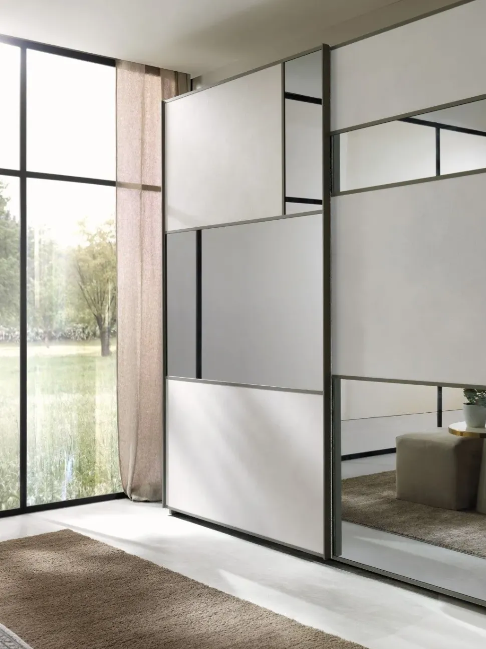 Camera da letto Abaco 129 Gierre mobili in laminato in Offerta Outlet