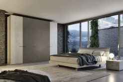 Camera da letto Bitono S75 in laccato opaco in Offerta Outlet