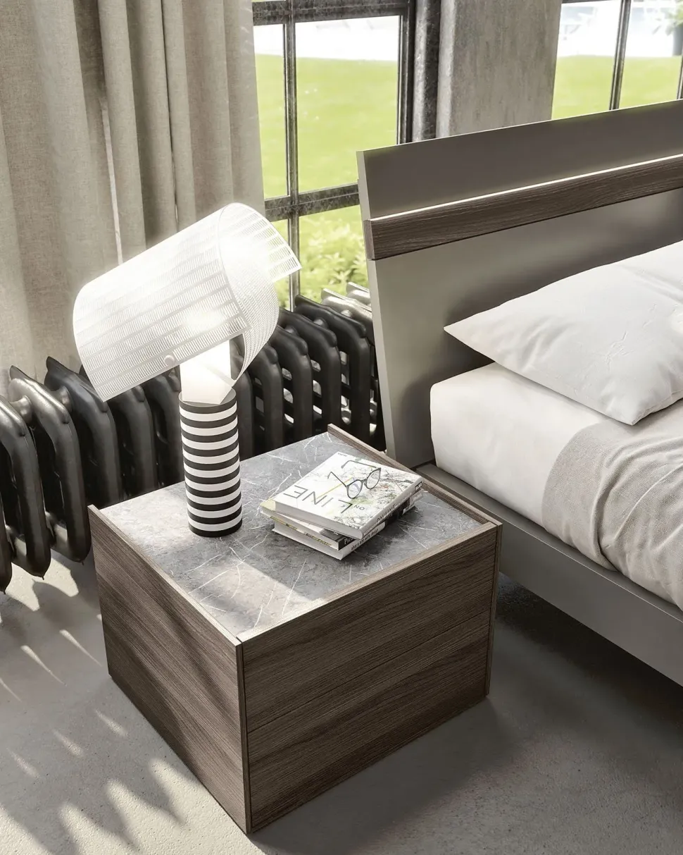 Camera da letto Camera da letto S75 in laccato opaco in Offerta Outlet