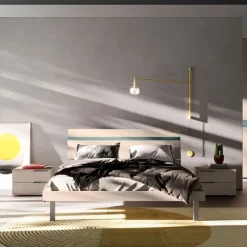 Camera da letto Camera light 07 Mottes selection in laccato opaco a prezzo ribassato